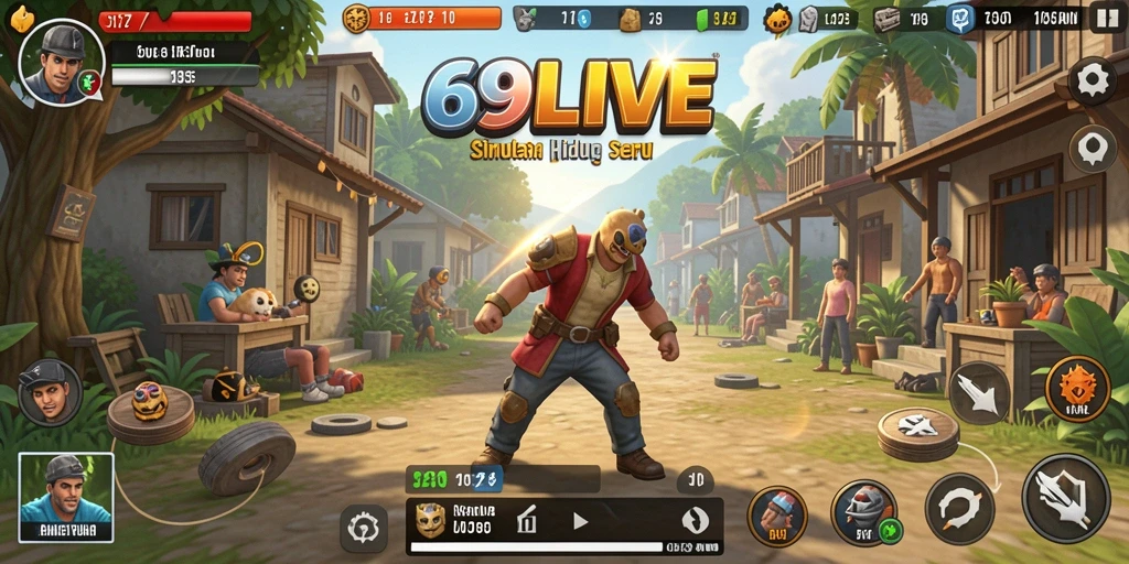 Tampilan gameplay 69LIVE yang menarik dan interaktif.