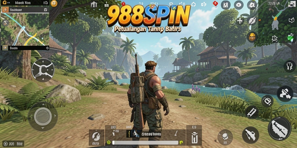 Visual menakjubkan dari gameplay 988SPIN dalam dunia terbuka.