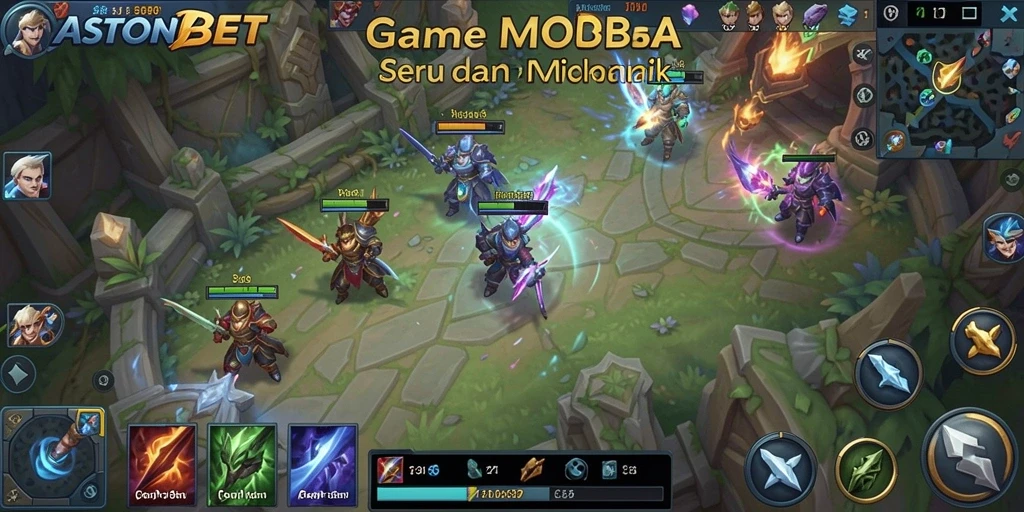 Gameplay menarik ASTONBET dengan pertarungan tim yang strategis.