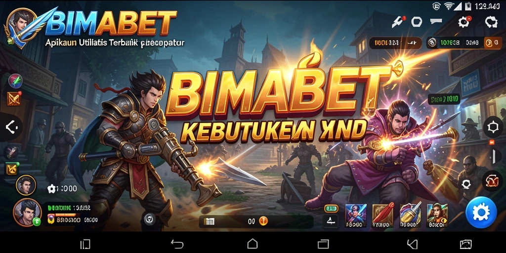 Tampilan antarmuka aplikasI BIMABET yang user-friendly.