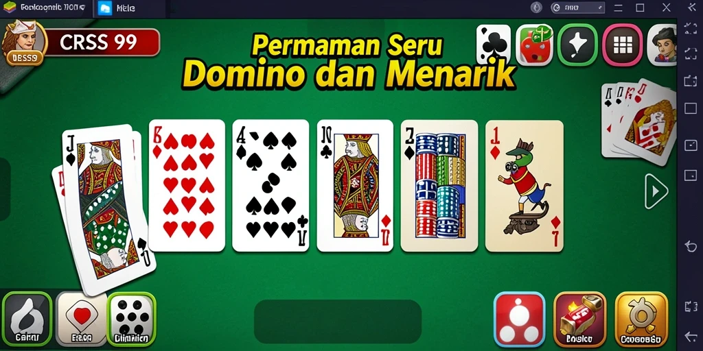 Screenshot CRS99 menampilkan gameplay seru permainan Domino.