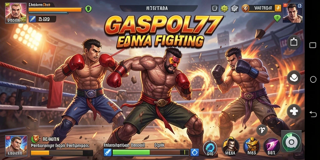 Screenshot GASPOL77 menampilkan aksi pertarungan yang intens dan mengagumkan.
