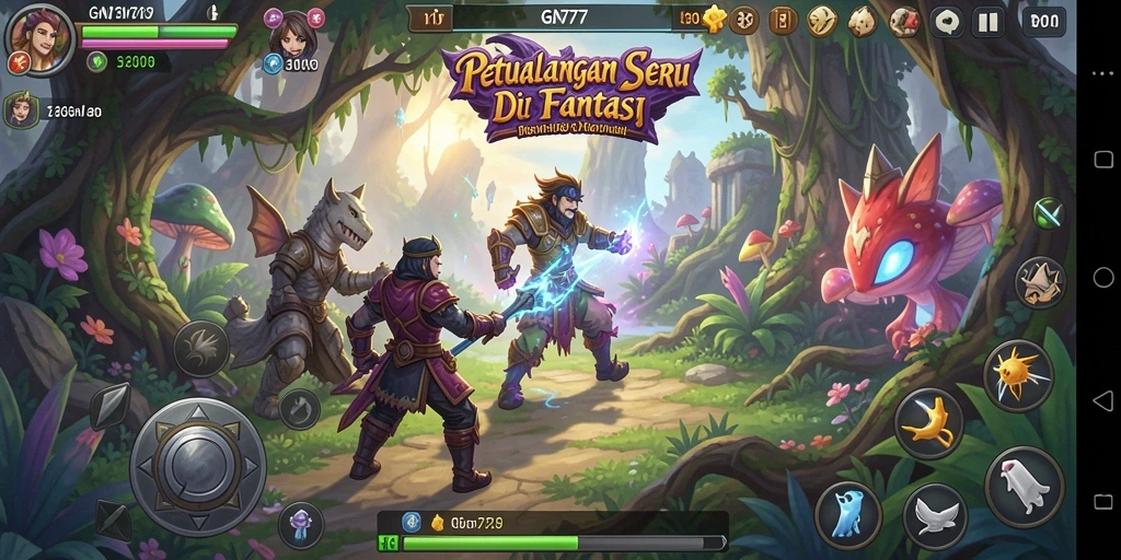 Tampilan menakjubkan dari gameplay GN777 di dunia petualangan.