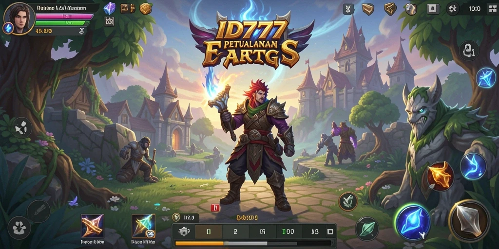 Tangkapan layar menunjukkan pertarungan epik dalam game ARPG.