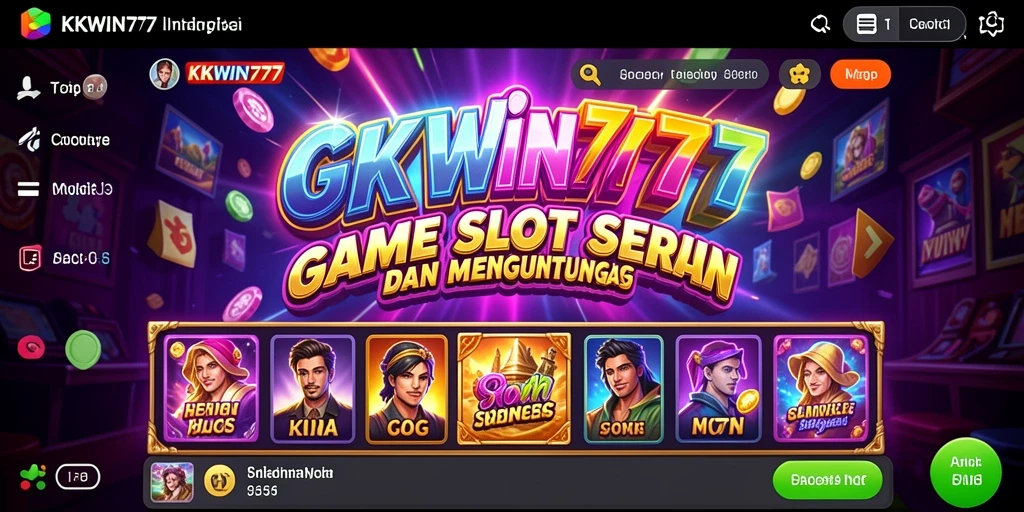 Tampilan menarik dari gameplay Slot KKWIN777 yang penuh warna.