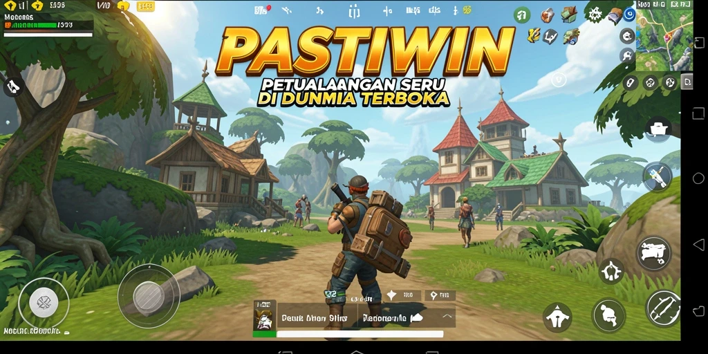 Tangkapan layar menunjukkan gameplay seru dalam dunia terbuka.