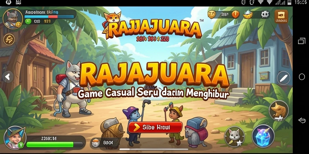 Tampilan menarik dari gameplay RAJAJUARA yang seru dan menghibur.