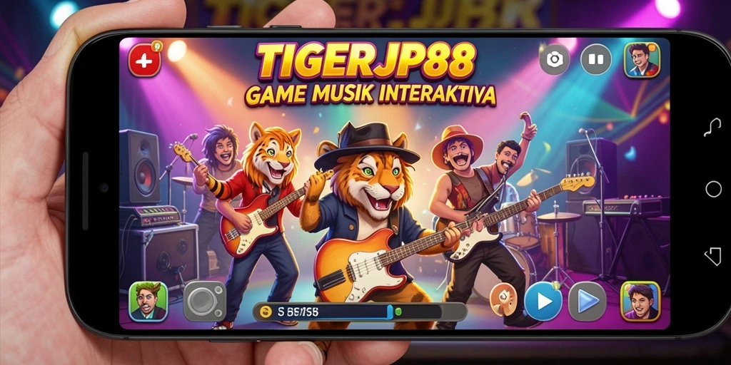 Tampilan gameplay TIGERJP88 yang penuh warna dan interaktif.