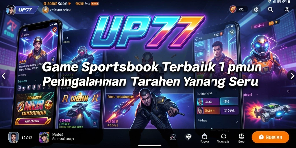 Screenshot utama UFO77 menampilkan fitur taruhan olahraga yang interaktif.